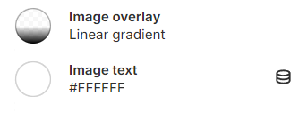 featured collection color settings